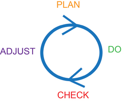 plan-do-check-adjust cycle